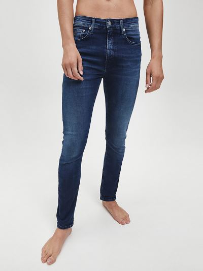 Calvin Klein Ruhák HU172252 | Calvin Klein Skinny Férfi Farmernadrág Sötét Kék
